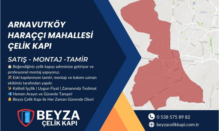 Arnavutköy Haraççı Mahallesi Çelik Kapı | Satış, Tamir ve Montaj