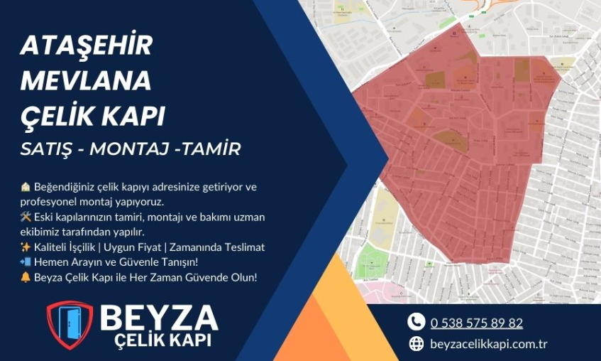 Ataşehir Mevlana Çelik Kapı | Güvenli ve Estetik Çelik Kapı Modelleri