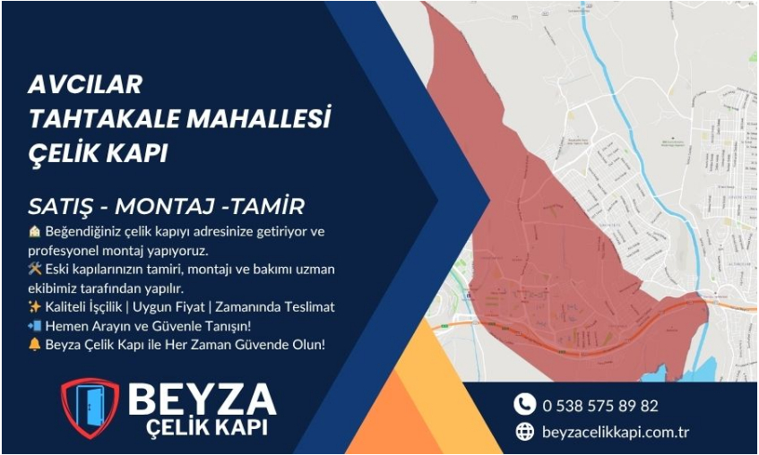 Avcılar Tahtakale Mahallesi Çelik Kapı