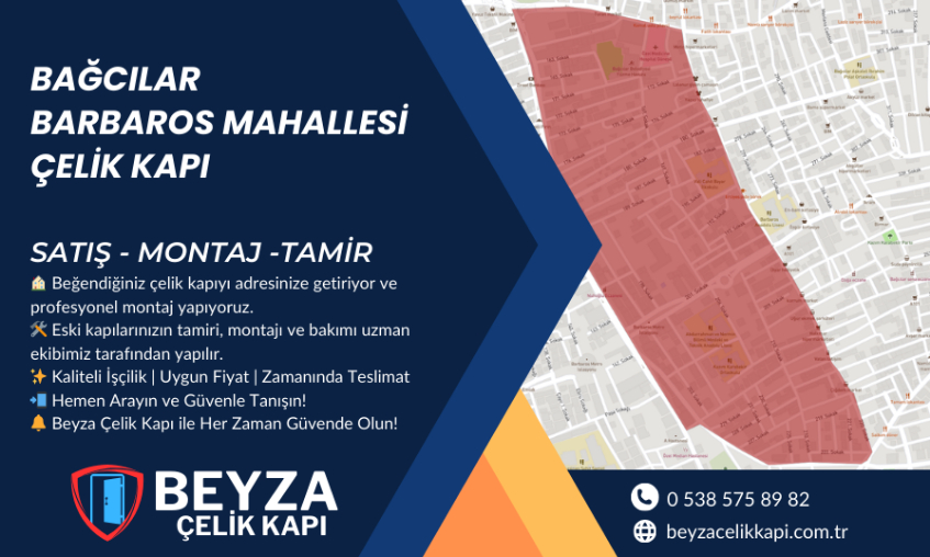 Bağcılar Barbaros Mahallesi Çelik Kapı | Satış, Montaj ve Tamir