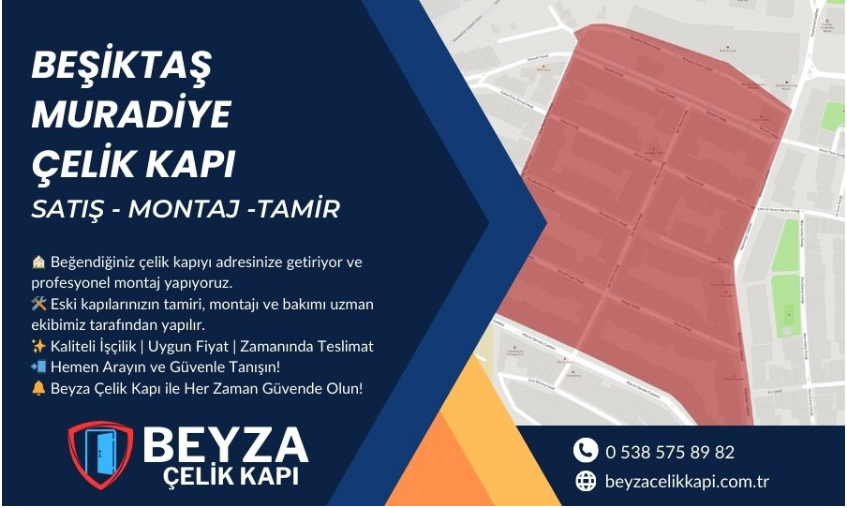 Beşiktaş Muradiye Çelik Kapı | Satış, Tamir ve Montaj Hizmetleri