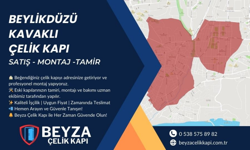 Beylikdüzü Kavaklı Çelik Kapı | Satış, Tamir ve Montaj Hizmetleri | Beyza Çelik Kapı