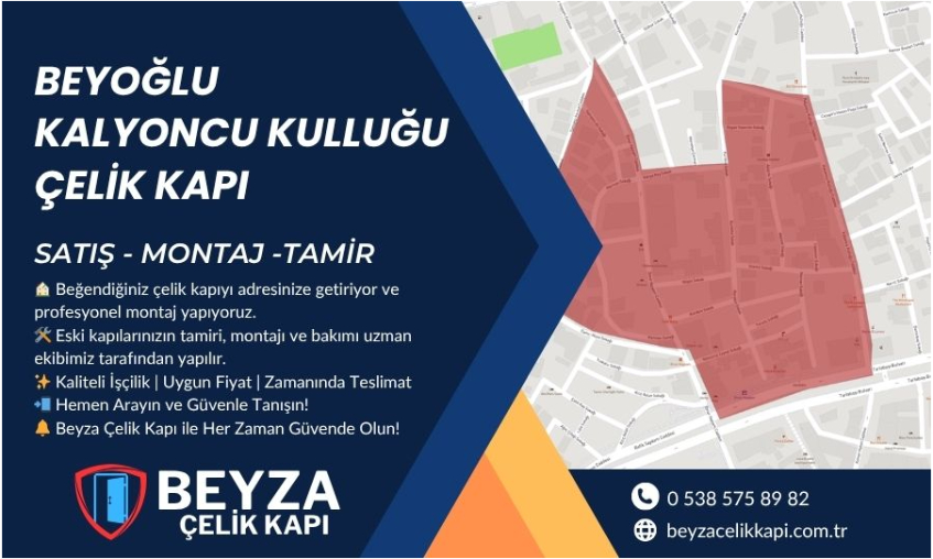 Beyoğlu Kalyoncu Kulluğu Çelik Kapı