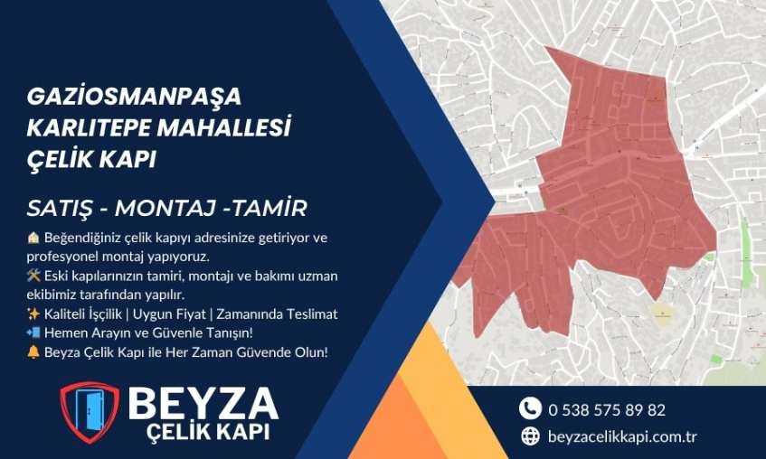 Gaziosmanpaşa Karlıtepe Çelik Kapı