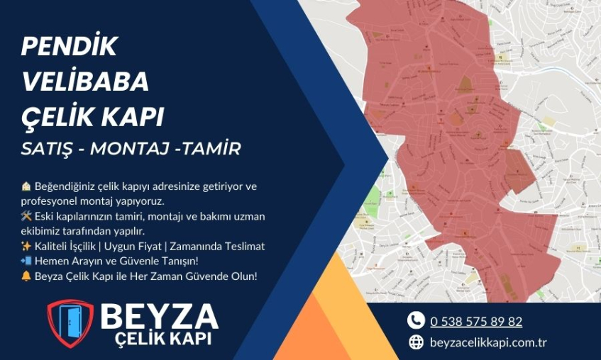 Pendik Velibaba Çelik Kapı | Güvenlik ve Estetiğin Buluştuğu Nokta