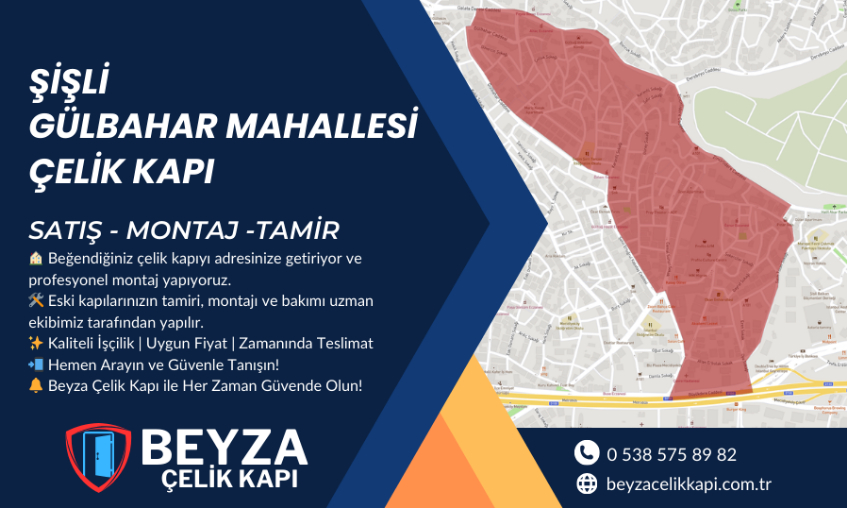 Şişli Gülbahar Mahallesi Çelik Kapı